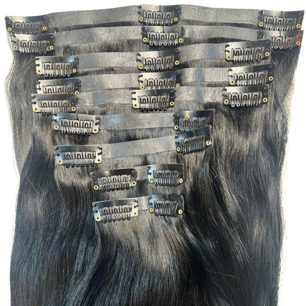 Natural Black Seamless Clip-In