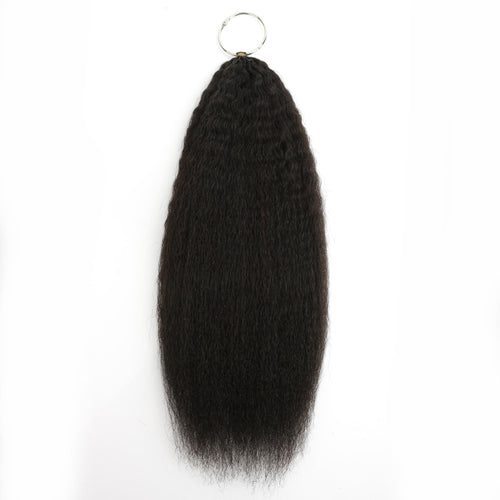 16" Kinky Straight Feather Crochet
